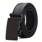Ceinture pour hommes d'affaires de mode véritable marque de luxe ceinture boucle en métal ceinture en cuir PU de haute qualité ceinture souple avec pantalon Cargo jean