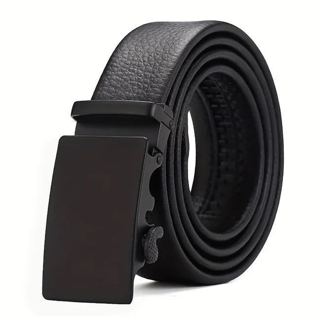 Ceinture pour hommes d'affaires de mode véritable marque de luxe ceinture boucle en métal ceinture en cuir PU de haute qualité ceinture souple avec pantalon Cargo jean