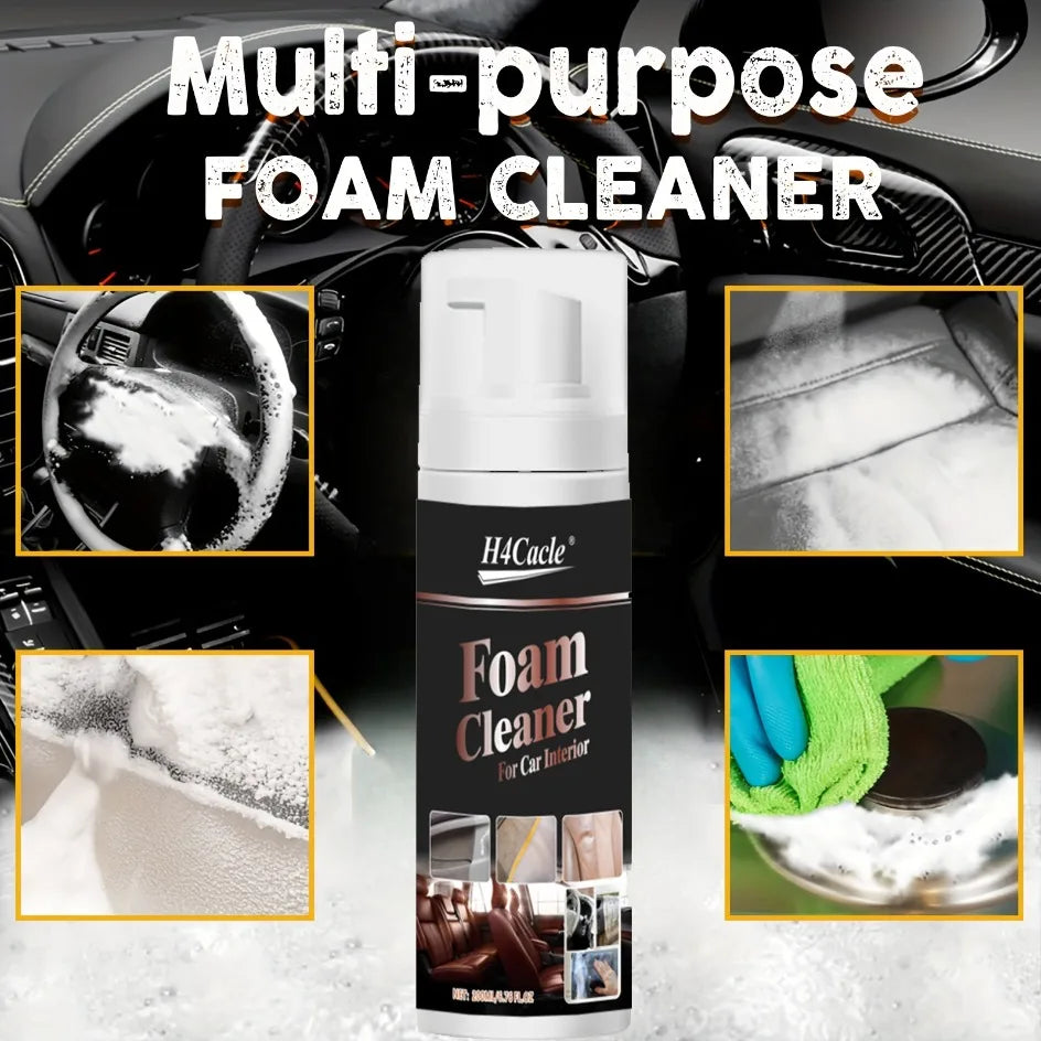 Nettoyant à mousse multifonctionnel, délimination et nettoyage des taches intérieures de voiture, siège en cuir, nettoyeur de mousse pour la maison, Spray d'entretien, lavage