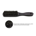 Manche en bois poils de sanglier barbe brosse outil de rasage brosse à cheveux en bois courbé hommes barbe rasage brosse coiffeur moustache brosses