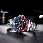 PAGANI DESIGN 40mm automatique GMT montre-bracelet en acier inoxydable étanche hommes montre haut de gamme mécanique sport montres hommes PD-1662