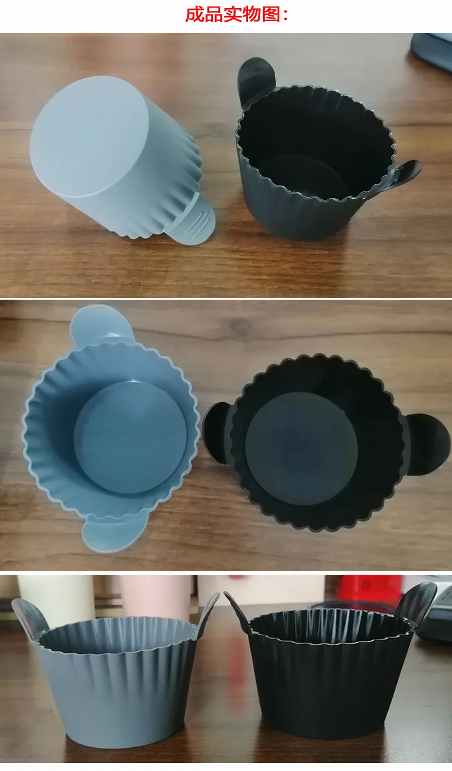 Friteuse à Air lavable au lave-vaisselle, tasses à œufs en Silicone, moule de cuiseur d'œufs en Silicone, tasses de cuisson d'œufs et de gâteaux réutilisables, doublures à muffins Ramekins sûres