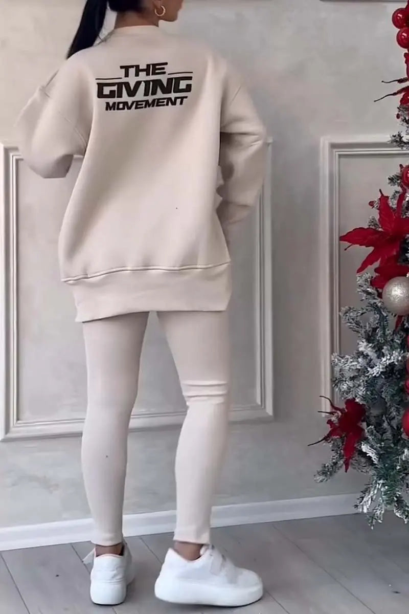 2 pièces femmes Sport costume sweat à capuche hiver ample haut irrégulier + Leggings pantalon décontracté survêtement tenue Sport deux pièces ensemble