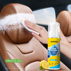 Nettoyant Moussant 150ml pour Intérieur de Voiture, Mousse Nettoyante Sans Rinçage pour Sièges en Cuir et Canapés, Nettoyant Multi-Usages pour Automobile et Maison