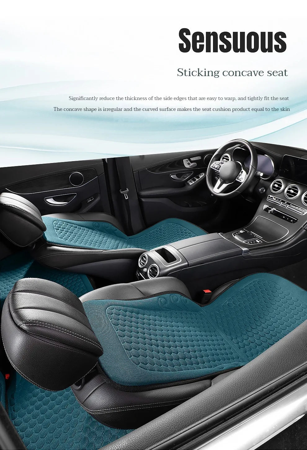 Coussin de siège avant de voiture confortable et respirant, housses Premium simples avec protection antidérapante, convient à la plupart des voitures, 1 pièce