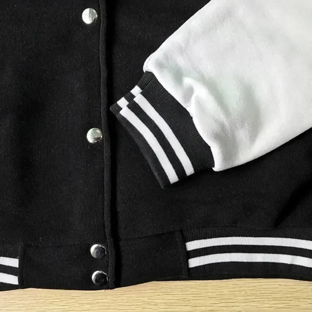 Veste de Baseball multicolore pour hommes et femmes, nouveaux boutons à la mode, polyvalente, Streetwear, automne et hiver