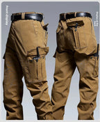 Pantalon de travail tactique résistant à l'eau pour hommes, poches multiples, Fans militaires d'extérieur, pantalons décontractés, Style américain printemps automne