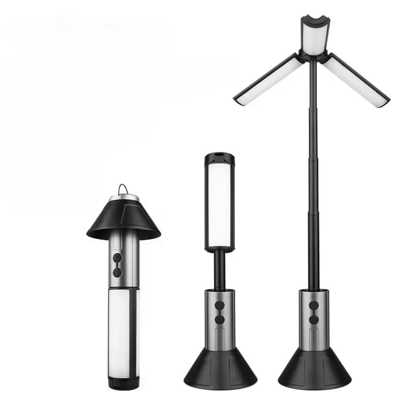 Lanterne de Camping télescopique 8000mAh, lampes de poche étanches rechargeables, lampe de Camping à intensité variable, lumière d'urgence pour Camping et randonnée