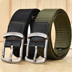 Ceinture en toile à broches pour hommes et femmes, ceinture décontractée, pantalon cargo, jeans, extérieur, escalade, sport, entraînement, environnement, mode