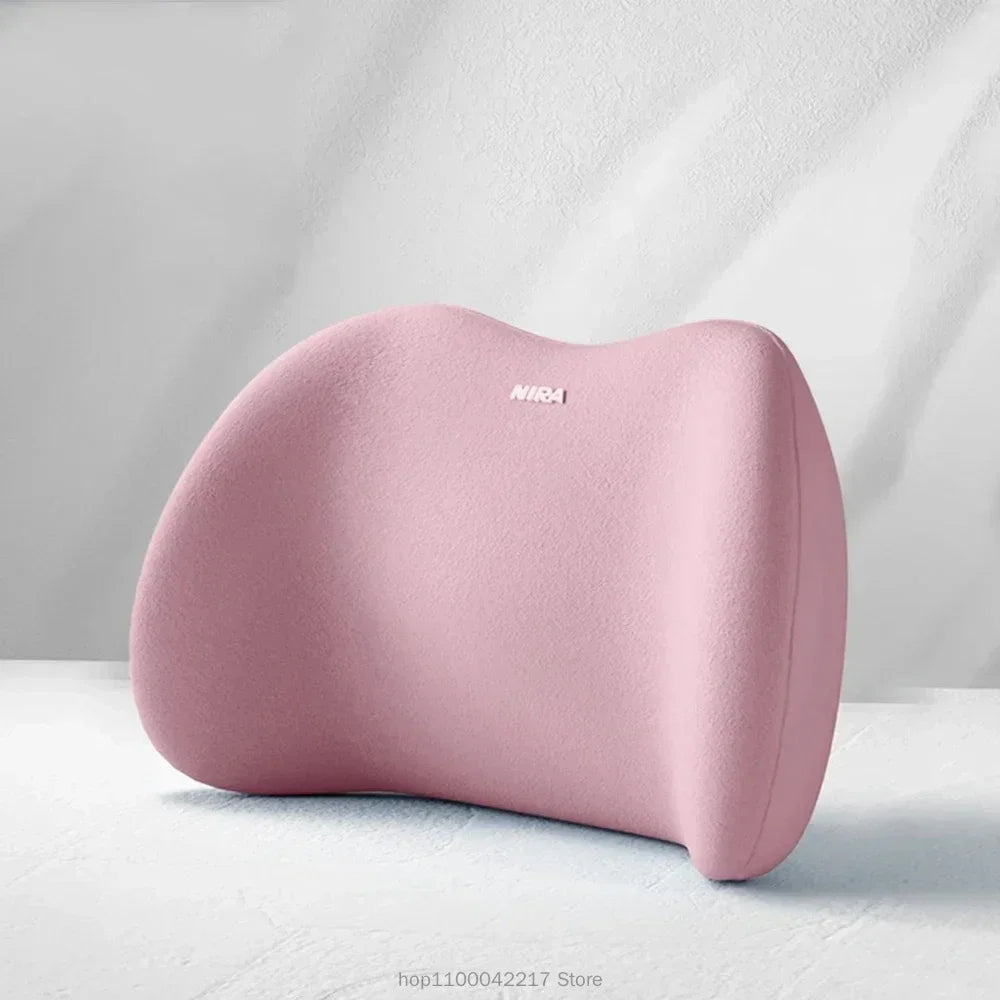 Coussin de siège de voiture ergonomique en mousse à mémoire de forme, adapté à toutes les saisons, appui-tête de voiture confortable, coussin lombaire ou appui-tête ou ensemble