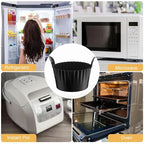 Friteuse à Air lavable au lave-vaisselle, tasses à œufs en Silicone, moule de cuiseur d'œufs en Silicone, tasses de cuisson d'œufs et de gâteaux réutilisables, doublures à muffins Ramekins sûres