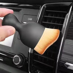 Brosse de nettoyage intérieur de voiture, climatiseur, sortie d'air, brosses de nettoyage en fourrure douce avec coquilles, dépose de poussière de crevasses, outils de brosse de détail