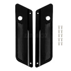 Couvercles de loquet de sacoche de moto noirs, accessoires pour Harley Touring Electra Street Glide Road King FLH FLT FLHR FLTR 93-13