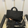 Sacs à main en cuir PU motif Crocodile pour femmes, sac carré vert, marque de mode, sacs à bandoulière, pochettes féminines