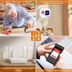 Tuya SOS WiFi sans fil soignant téléavertisseur système de bouton d'appel bouton d'alerte d'urgence pour personnes âgées Patient handicapé personnes âgées intérieur