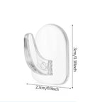 Mini crochet adhésif transparent et résistant pour porte de cuisine, miroir de salle de bain, armoire, rangement de bijoux, sans marques, sans perçage requis