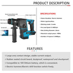 Makita-Perceuse à Percussion Électrique Sans Fil, Rechargeable, Sans Batterie, 18V
