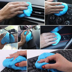 Gel Nettoyant Anti-Poussière pour Voiture - Mousse Nettoyante en Caoutchouc Souple pour Grilles d'Aération, Tableau de Bord, Interstices des Portes et des Fenêtres, Clavier - Absorbe les Odeurs