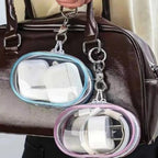 Mini sac de rangement Portable à fermeture éclair transparente, porte-clés poupée de dessin animé, jouet pour enfants, boîte mystère, organisateur pour écouteurs, chargeur, sac cadeau