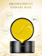 Masque hydratant doré pour les yeux, soin de la peau coréen, nourrissant la zone des yeux, collagène cristal, 60 pièces