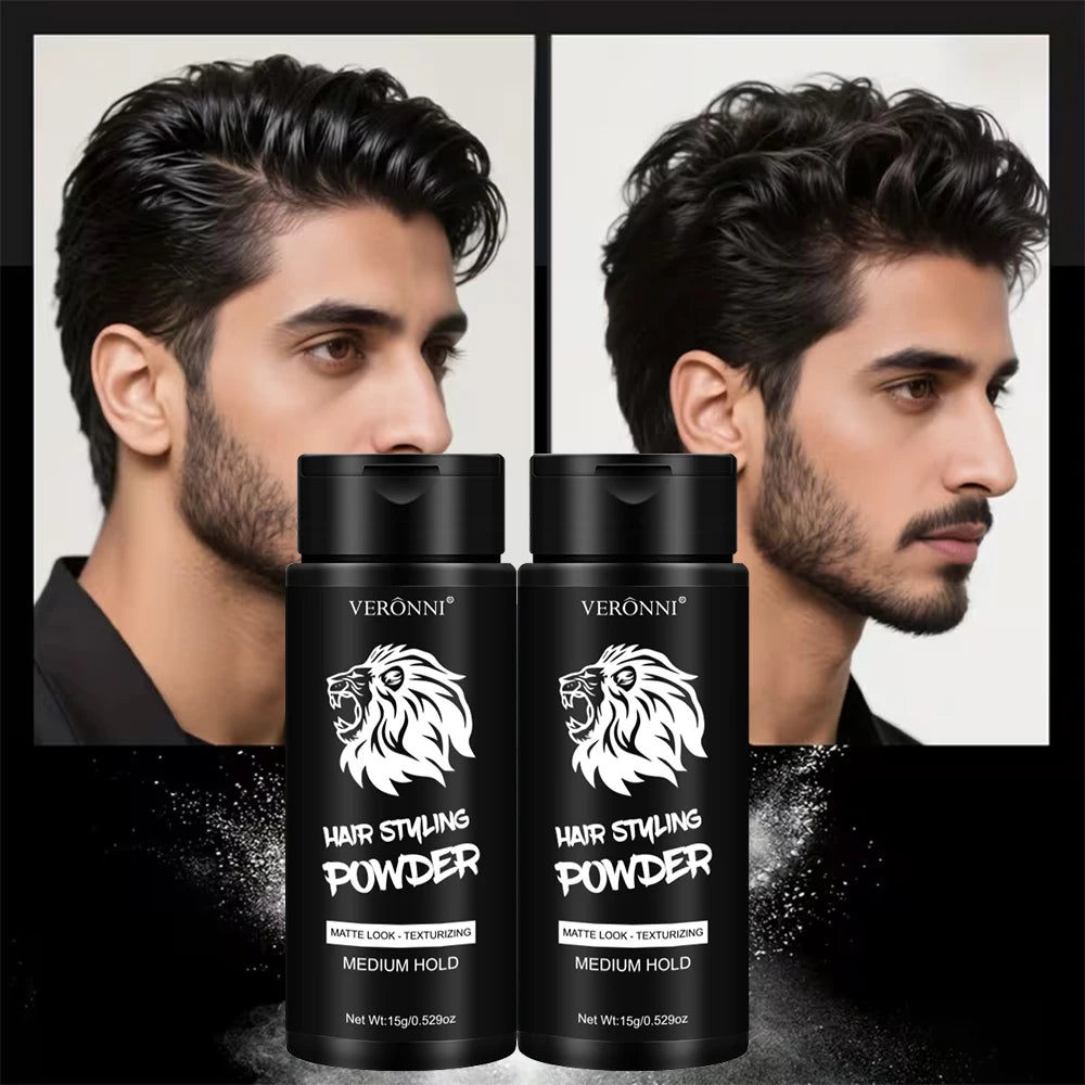 Poudre volumisante pour cheveux, poudre volumisante anti-graisse, facile à utiliser, tenue longue durée pour hommes et femmes, sans traces sur les cheveux