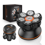 MAXGROOM 7D tête rasoirs pour hommes chauve humide/sec rasoir électrique tondeuse à cheveux USB LED Rechargeable affichage tondeuse à barbe étanche