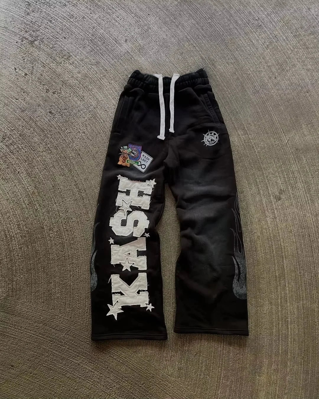 Pantalon droit homme style rétro gothique punk imprimé 3D pour le sport et les loisirs, collection été 2026 – Pantalon ample streetwear pour homme