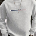 Sweat-shirt de sport décontracté pour hommes, ample, surdimensionné, imprimé Paris, avec pull chaud en polaire, col rond, manches longues, automne et hiver