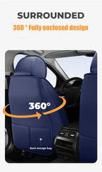 Coussin de siège auto ergonomique – Cuir Nappa et soie glacée, éponge haute résilience, confort toutes saisons pour la plupart des véhicules