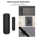 Capteur de porte WiFi ou Zigbee, avec application Tuya Smart Life, alerte de fenêtre, détecteur magnétique, capteur de porte de maison sans fil