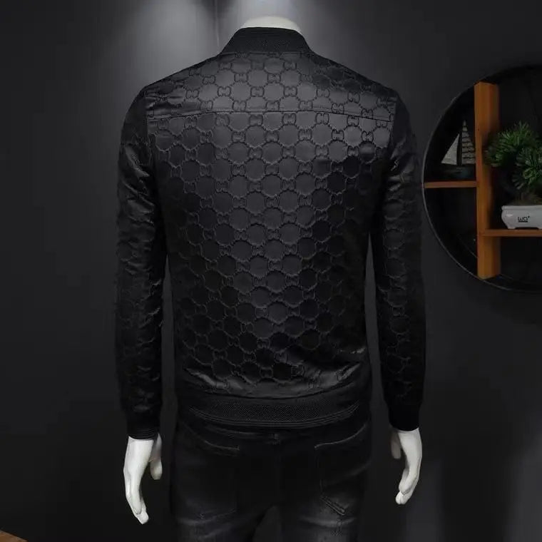 Veste pour hommes printemps/automne nouvelle marque à la mode à la mode coupe ajustée Style mince Badge à la mode brodé veste de Baseball décontracté