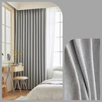 Rideaux en chenille beige épais à chevrons sur mesure pour salon, salle à manger, chambre à coucher – Décoration occultante de luxe et tendance