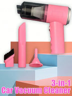 Aspirateur soufflant intégré pour voiture et ménage, chargement USB, aspirateur soufflant, petit, 3 en 1