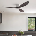 FUMANJIA Ventilateur de plafond CC ultra fin avec télécommande – Silencieux à 6 vitesses, 3 pales ABS, idéal pour les plafonds bas et les espaces minimisés (sans lumière)