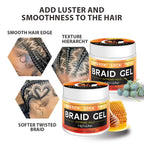 Stylage tressage Gel cire carburateur longue durée forte tenue pommade Anti-frisottis lisse finition des cheveux façonnage contrôle des bords des cheveux