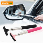 Outil de nettoyage d'essuie-glace de rétroviseur de voiture, nettoyeur de brume de verre automatique, grattoir, accessoires de voiture, poignée, brosse de nettoyage de vitres télescopique