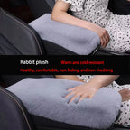 Coussin de boîte d'accoudoir de voiture en peluche, couverture de bras de Console centrale chaude, tampons de rangement, décoration intérieure universelle d'automobile