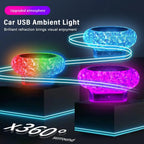 Lumières d'ambiance LED USB pour voiture, mini lampes portables, lumières décoratives intérieures pour voiture et ordinateur, éclairage environnemental