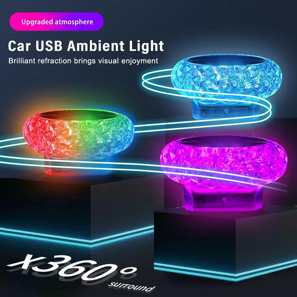 Lumières d'ambiance LED USB pour voiture, mini lampes portables, lumières décoratives intérieures pour voiture et ordinateur, éclairage environnemental