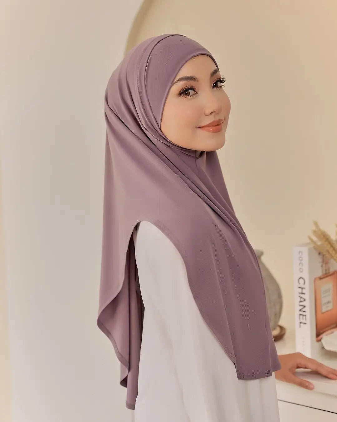 1pc prêt à porter Hijabs instantanés Double couche en mousseline de soie solide Foulard Femme Musulman châle enveloppement Bandana