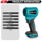 ONEVAN 400 M/s souffleurs Turbo électriques sans brosse 300000 tr/min souffleur de feuilles portatif outil de soufflage de poussière pour batterie Makita 18 V