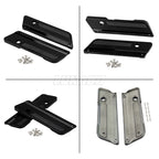 Couvercles de loquet de sacoche de moto noirs, accessoires pour Harley Touring Electra Street Glide Road King FLH FLT FLHR FLTR 93-13