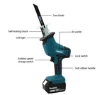 Scie sauteuse sans fil Makita 18V ML-505, scie à chaîne électrique, outil électrique portable pour la coupe du bois, du métal et des tuyaux