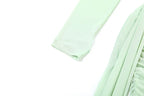 Kliou – Mini robe en maille Simple pour femmes, mode, couleur unie, sans bretelles, rubans, pompon, façonnant le corps, gants à manches longues
