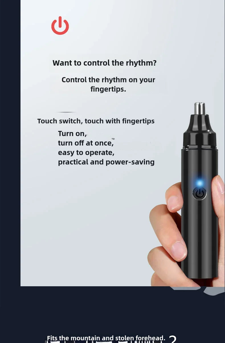 Tondeuse à poils de nez Rechargeable et épilateur du visage pour hommes rasoir à poils de nez pour dégagement nasal-outil de toilettage portable pour
