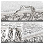 Sac de rangement de couette non tissé avec fermeture éclair veds, vêtements pliables, bacs de couette, conteneur, grande capacité, sac anti-poussière, organiser