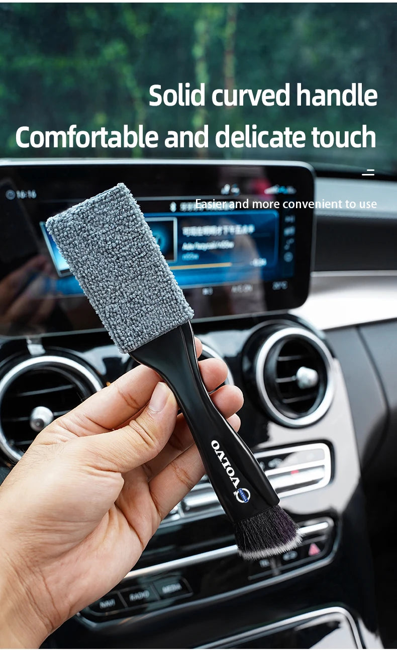Brosse de nettoyage de ventilation de voiture, outils de dépoussiérage intérieur automobile pour Volvo Xc60 Xc90 V40 V60 S60 V50 V90 S80 C40 XC40 V70 XC70