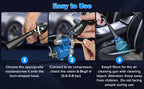 Pistolet de nettoyage de voiture haute pression, pistolet à air comprimé pour le detailing automobile, lavage à sec, outils professionnels de nettoyage intérieur de voiture