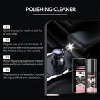 Nettoyant de polissage intérieur de voiture 100ml, Spray de détail de siège en cuir de voiture, nettoyant d'intérieur de protection, nettoyant de détail de voiture
