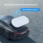 Pare-soleil réfléchissant UV pour voiture, pare-brise arrière, Protection solaire, Isolation thermique, rideaux de confidentialité pour voiture, rangement pliable